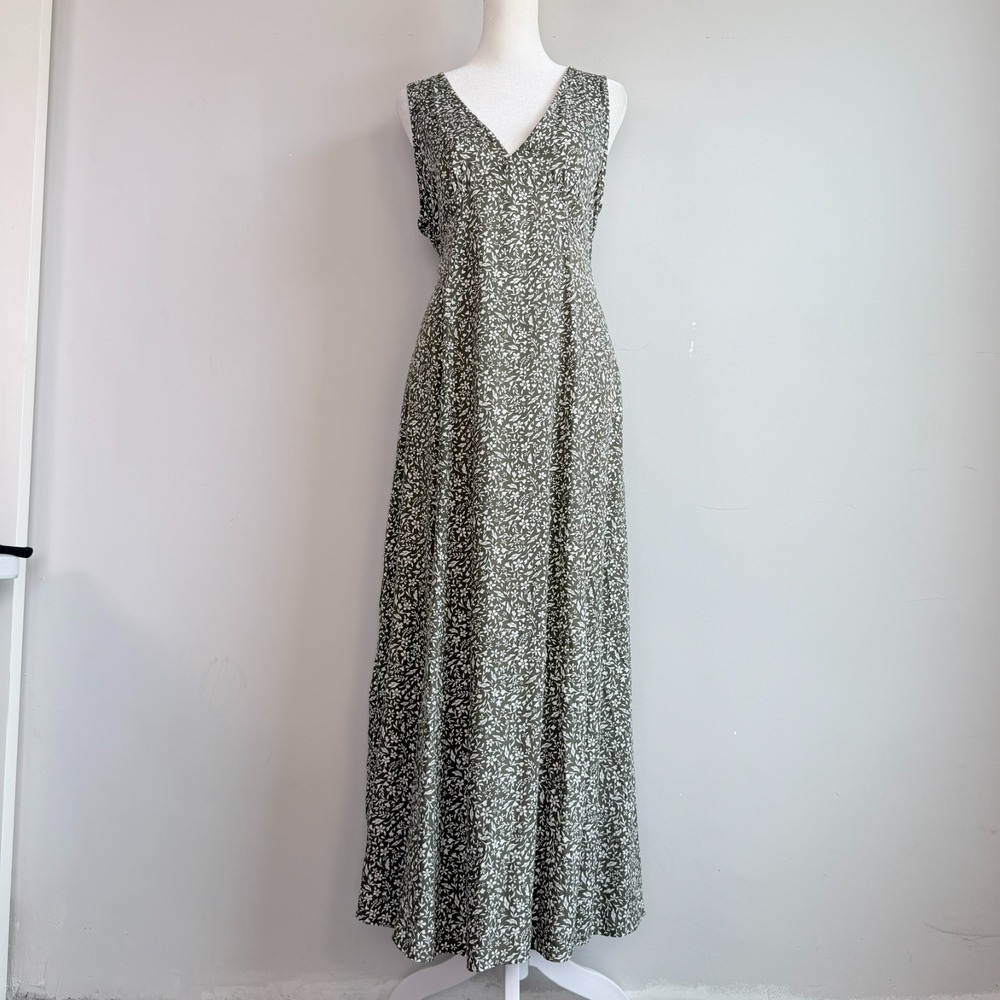 Old Navy Floral Cottagecore Maxi Dress Small Babydoll Prairie - Picture 4 of 9